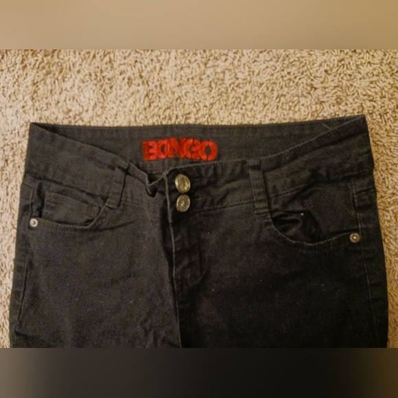 BONGO Womens Skinny Jeans Size 9 Black Stretch Denim Mid Rise - Picture 2 of 4
